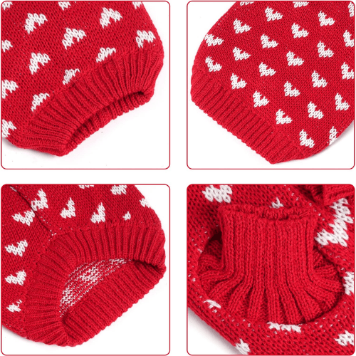 Pet Heart Knit Sweater – Ultra-Soft Holiday Puppy Pullover