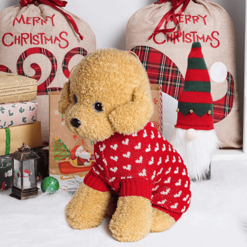 Pet Heart Knit Sweater – Ultra-Soft Holiday Puppy Pullover