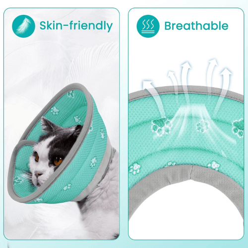 Soft Cat Recovery Collar – Lightweight Mesh Elizabethan Cone for Kittens & Cats