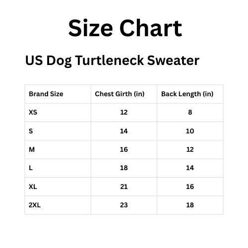 Dog Turtleneck Knit Sweater – Thermal Chunky Jacquard Pet Coat
