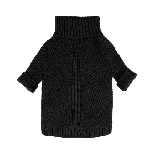 Dog Turtleneck Knit Sweater – Thermal Chunky Jacquard Pet Coat