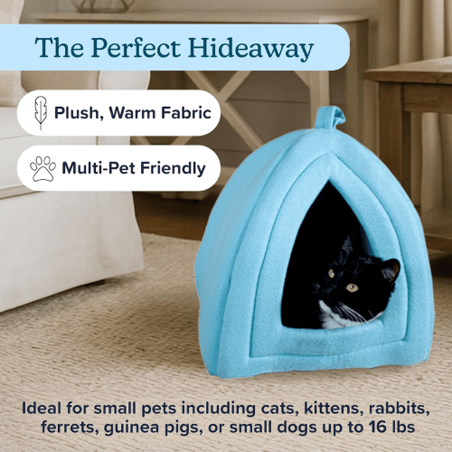Cozy Cat Cave Bed with Removable Washable Foam Cushion