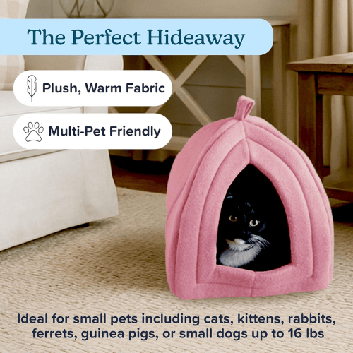 Cozy Cat Cave Bed with Removable Washable Foam Cushion