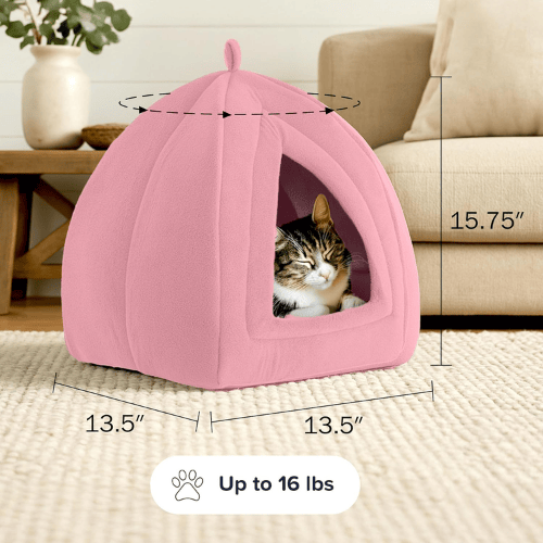 Cozy Cat Cave Bed with Removable Washable Foam Cushion