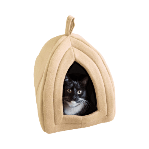 Cozy Cat Cave Bed with Removable Washable Foam Cushion