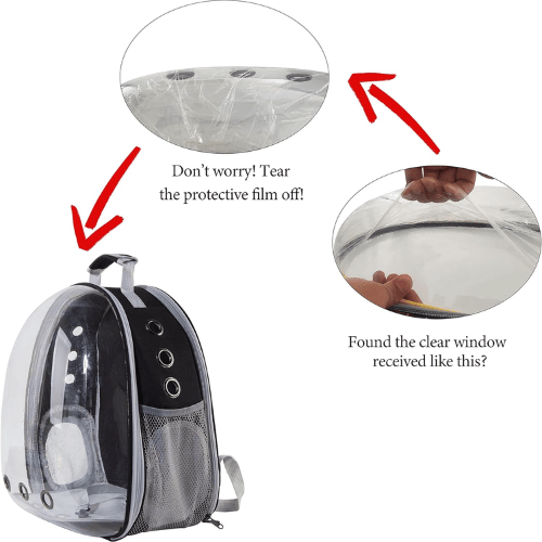 Transparent Space Capsule Pet Carrier Backpack