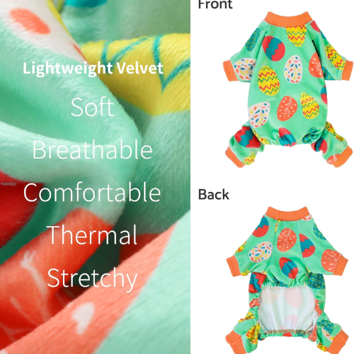 Soft Velvet Dog Pajamas – Lightweight Thermal Pet Jumpsuit