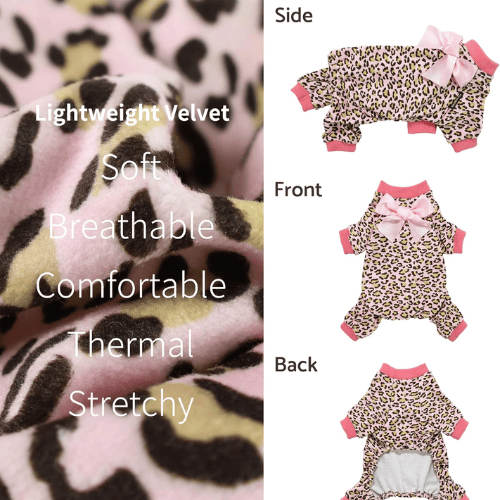 Soft Velvet Dog Pajamas – Lightweight Thermal Pet Jumpsuit