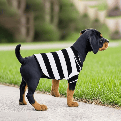 Striped Dog Polo Shirt – Classic Preppy Puppy Clothes