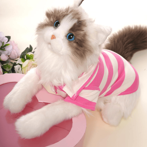 Striped Dog Polo Shirt – Classic Preppy Puppy Clothes