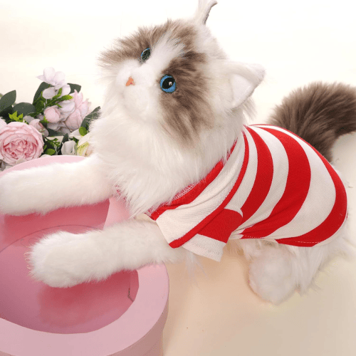 Striped Dog Polo Shirt – Classic Preppy Puppy Clothes