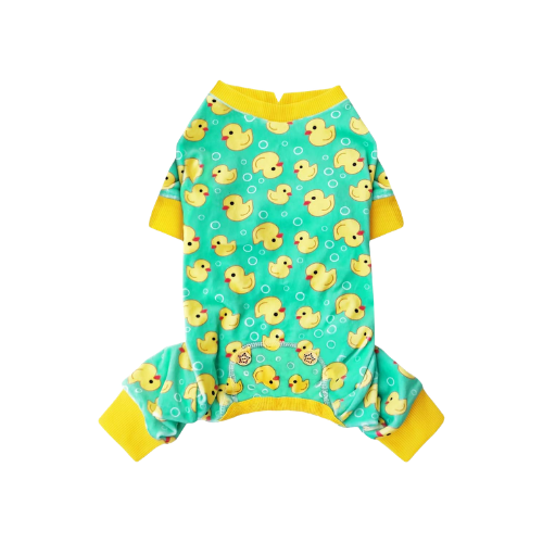 Easter Velvet Dog Pajamas – Soft Stretchy Pet Onesie