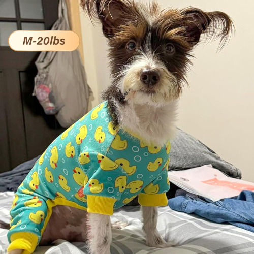 Easter Velvet Dog Pajamas – Soft Stretchy Pet Onesie