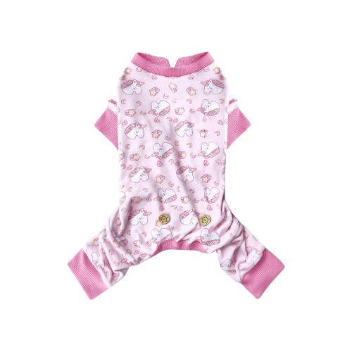 Easter Velvet Dog Pajamas – Soft Stretchy Pet Onesie