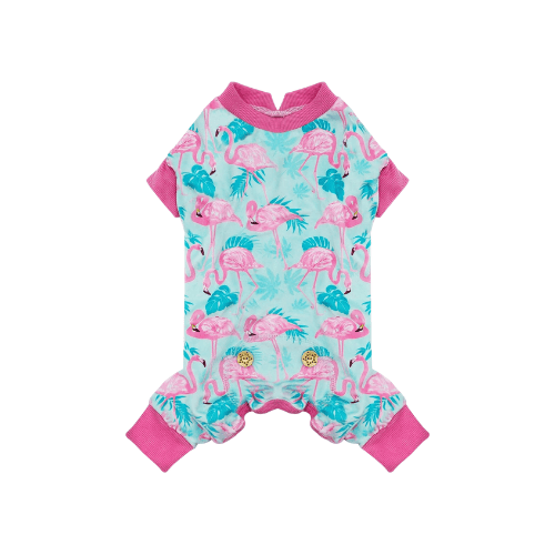 Easter Velvet Dog Pajamas – Soft Stretchy Pet Onesie