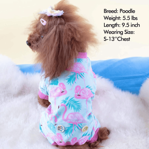 Easter Velvet Dog Pajamas – Soft Stretchy Pet Onesie