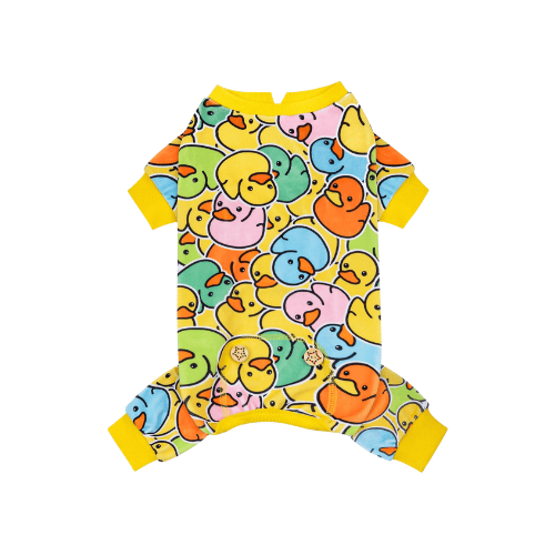 Easter Velvet Dog Pajamas – Soft Stretchy Pet Onesie