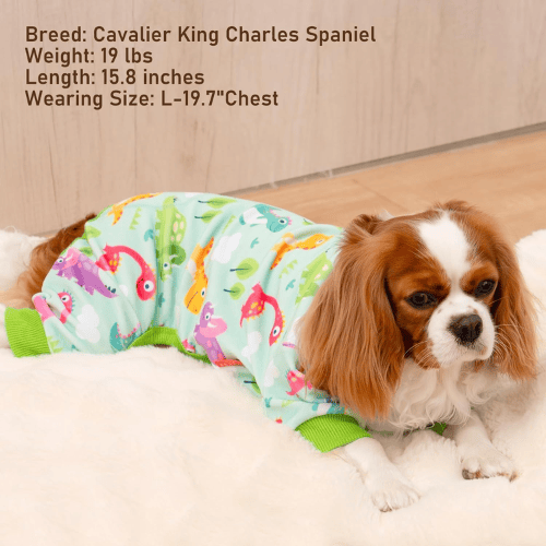 Easter Velvet Dog Pajamas – Soft Stretchy Pet Onesie