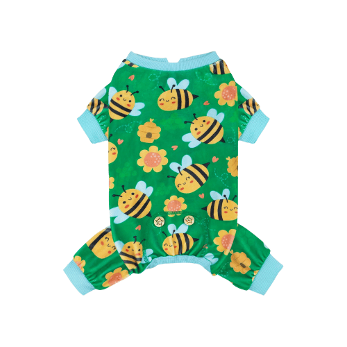 Easter Velvet Dog Pajamas – Soft Stretchy Pet Onesie