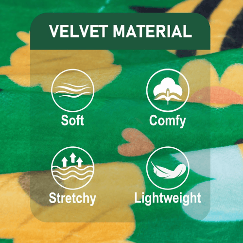 Easter Velvet Dog Pajamas – Soft Stretchy Pet Onesie