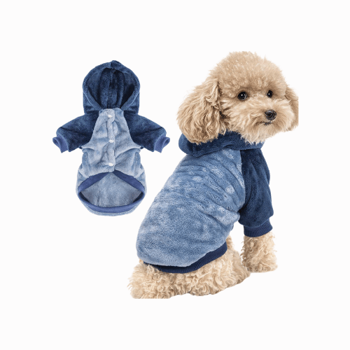 Warm Puppy Sweatshirt – Cozy Pet Winter Outfit with Easy-Closure Design