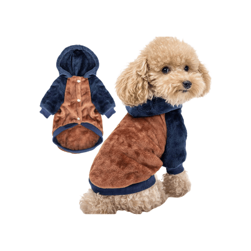 Warm Puppy Sweatshirt – Cozy Pet Winter Outfit with Easy-Closure Design