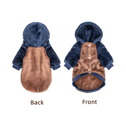 Warm Puppy Sweatshirt – Cozy Pet Winter Outfit with Easy-Closure Design