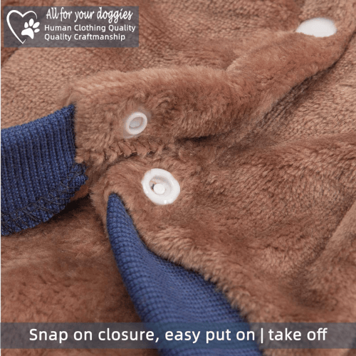 Warm Puppy Sweatshirt – Cozy Pet Winter Outfit with Easy-Closure Design