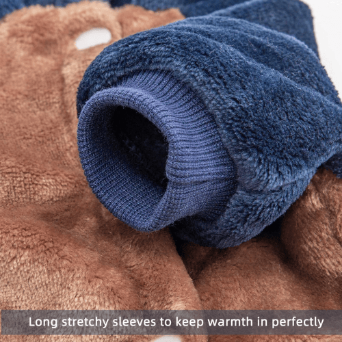 Warm Puppy Sweatshirt – Cozy Pet Winter Outfit with Easy-Closure Design