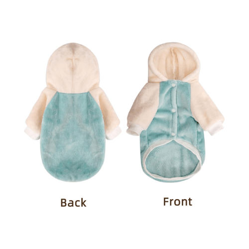 Warm Puppy Sweatshirt – Cozy Pet Winter Outfit with Easy-Closure Design
