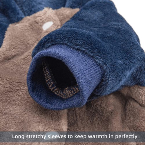 Warm Puppy Sweatshirt – Cozy Pet Winter Outfit with Easy-Closure Design