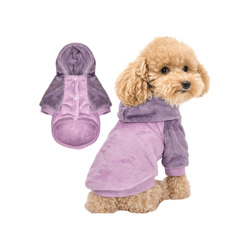 Warm Puppy Sweatshirt – Cozy Pet Winter Outfit with Easy-Closure Design