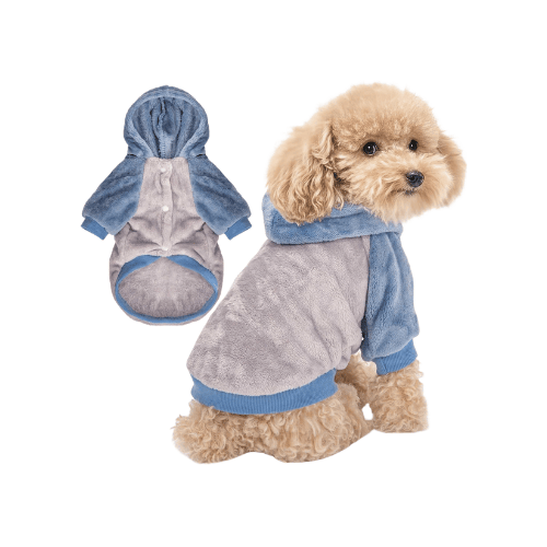 Warm Puppy Sweatshirt – Cozy Pet Winter Outfit with Easy-Closure Design