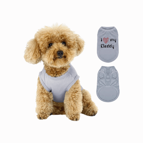 "I Love My Mommy" Sleeveless Dog Shirt – Breathable Moisture-Wicking Pet Tank Top