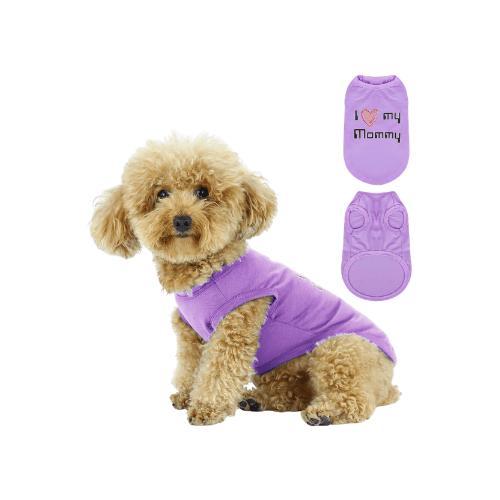 "I Love My Mommy" Sleeveless Dog Shirt – Breathable Moisture-Wicking Pet Tank Top