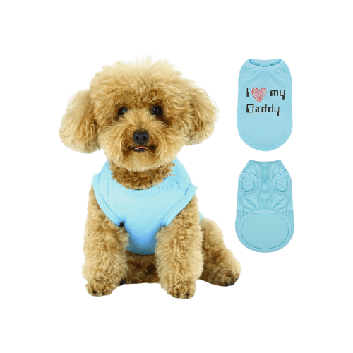 "I Love My Mommy" Sleeveless Dog Shirt – Breathable Moisture-Wicking Pet Tank Top