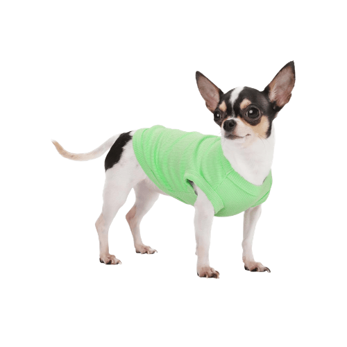 Essential Solid Sleeveless Dog Tank – High-Stretch Blank Puppy T-Shirt