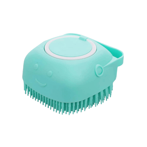 Ultimate 2-in-1 Pet Bath Brush – Soft Silicone Shampoo Dispensing Scrubber