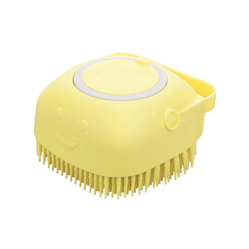 Ultimate 2-in-1 Pet Bath Brush – Soft Silicone Shampoo Dispensing Scrubber