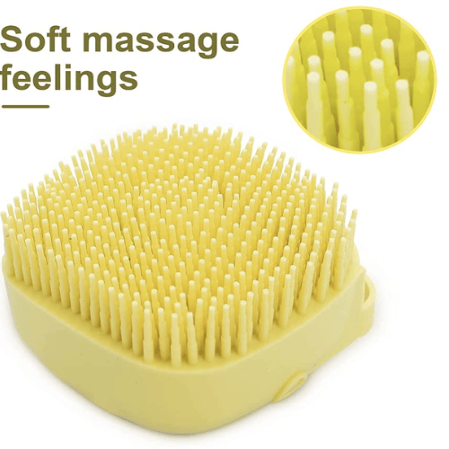 Ultimate 2-in-1 Pet Bath Brush – Soft Silicone Shampoo Dispensing Scrubber