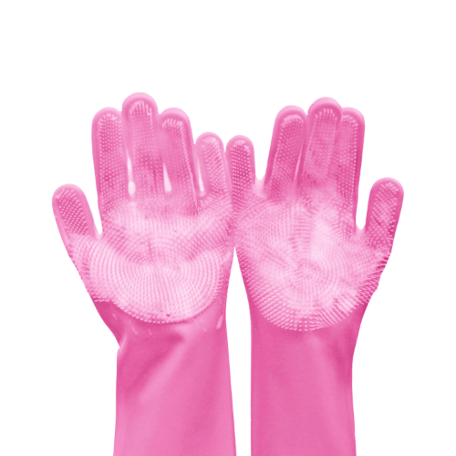 Ultimate 2-in-1 Pet Grooming & Bathing Gloves – High-Density Silicone Scrubbers