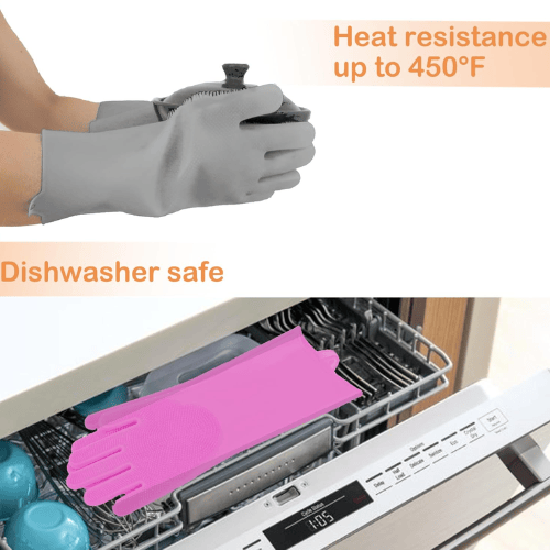 Ultimate 2-in-1 Pet Grooming & Bathing Gloves – High-Density Silicone Scrubbers