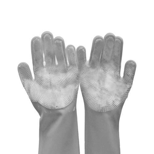 Ultimate 2-in-1 Pet Grooming & Bathing Gloves – High-Density Silicone Scrubbers