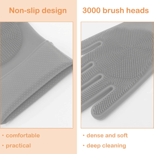 Ultimate 2-in-1 Pet Grooming & Bathing Gloves – High-Density Silicone Scrubbers