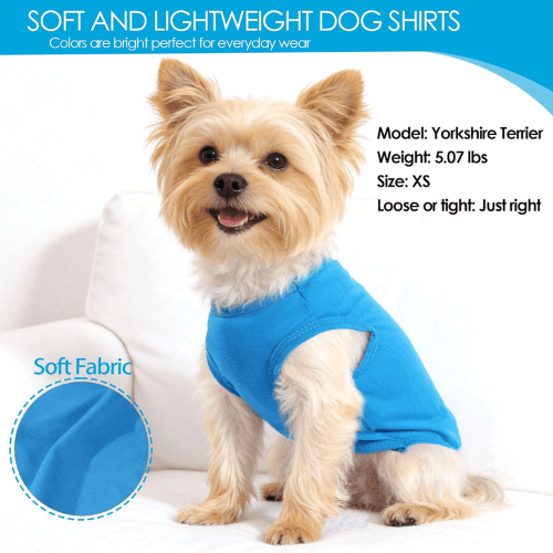 Modern "Camo-Cool" 2-Pack Dog Shirts – Soft & Breathable Summer Puppy Clothes