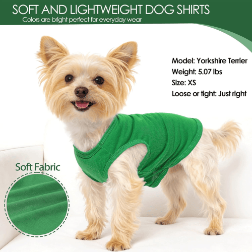Modern "Camo-Cool" 2-Pack Dog Shirts – Soft & Breathable Summer Puppy Clothes