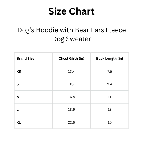 Modern "Bear-Hug" Dog Hoodie – Premium Plush Fleece Winter Sweater