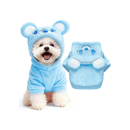 Modern "Bear-Hug" Dog Hoodie – Premium Plush Fleece Winter Sweater