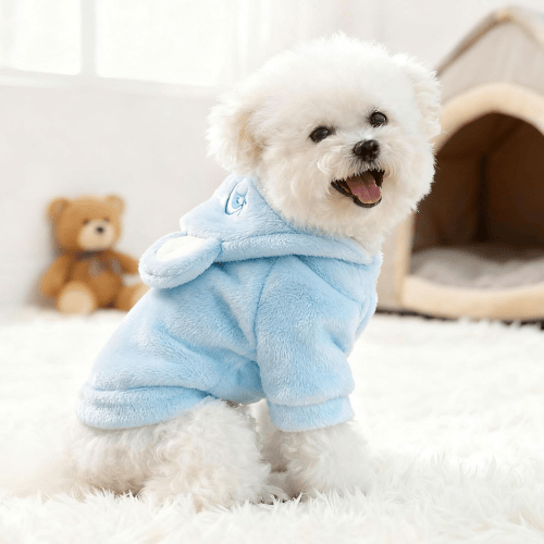 Modern "Bear-Hug" Dog Hoodie – Premium Plush Fleece Winter Sweater