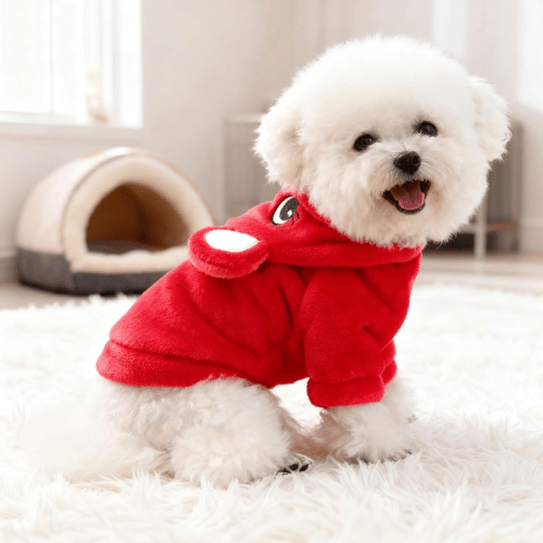 Modern "Bear-Hug" Dog Hoodie – Premium Plush Fleece Winter Sweater